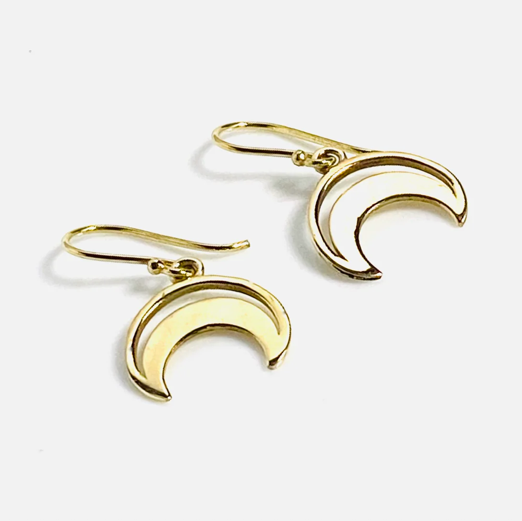 Love Not Fear SELENE Brass Earrings