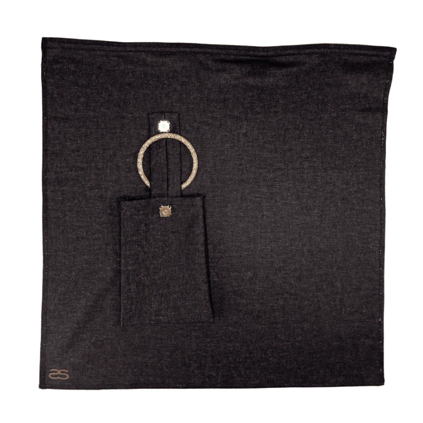 Black scarf with ring detail - Screenshot 2025-06-12 at 1.17.59PM