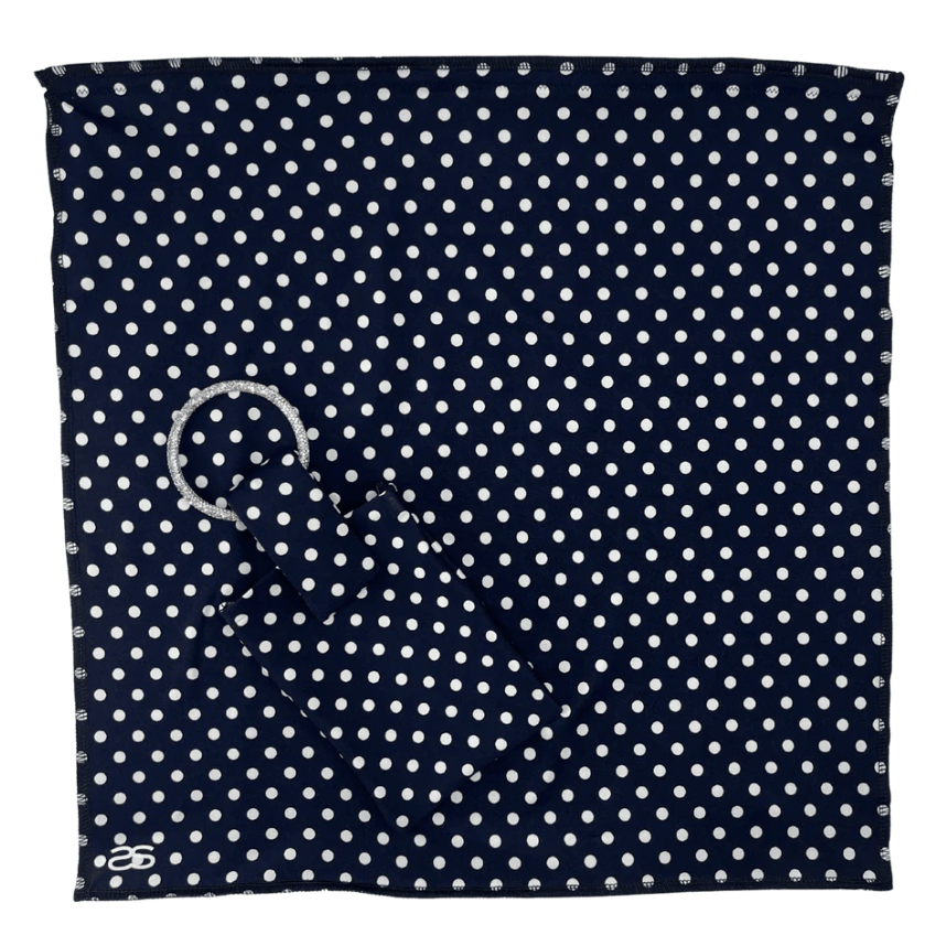 Polka dot scarf with ring - Screenshot June 12, 2025