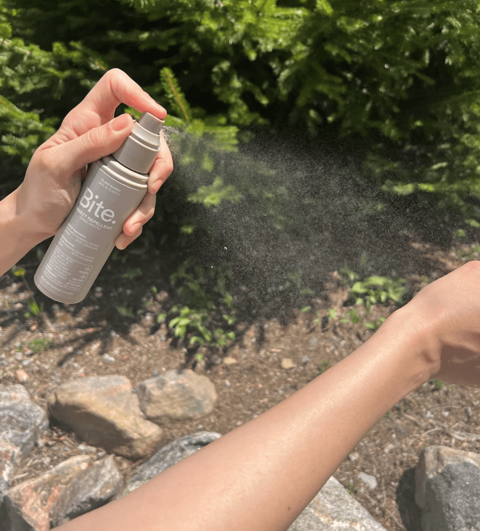 Bite insect repellent being sprayed on arm - June 19, 2025 screenshot