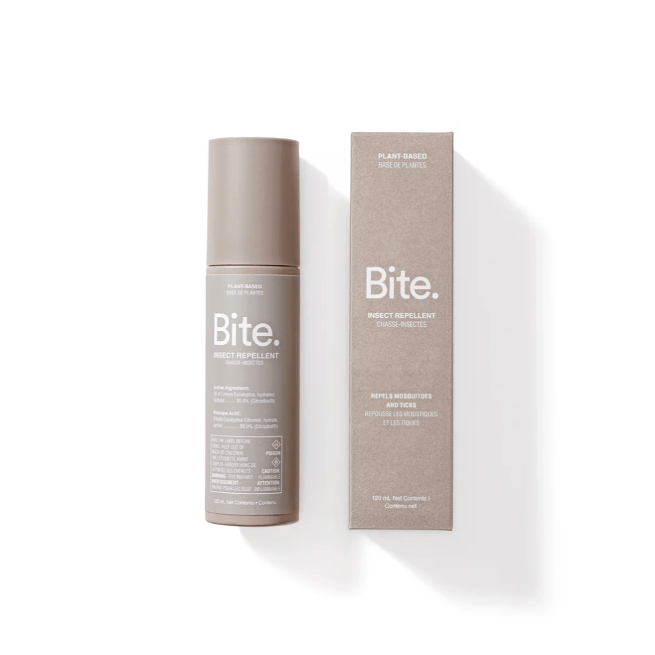 Bite. Insect Repellent spray & packaging, screenshot June 19, 2025.