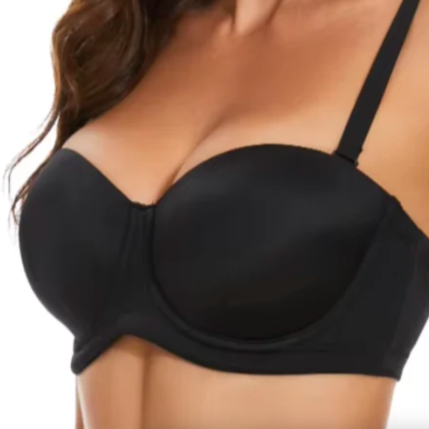 Black strapless bra screenshot, July 4, 2025