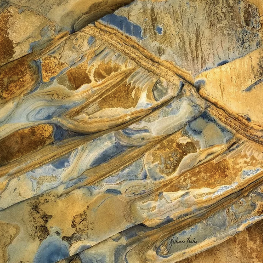 Abstract rock formation, screenshot August 11, 2025.