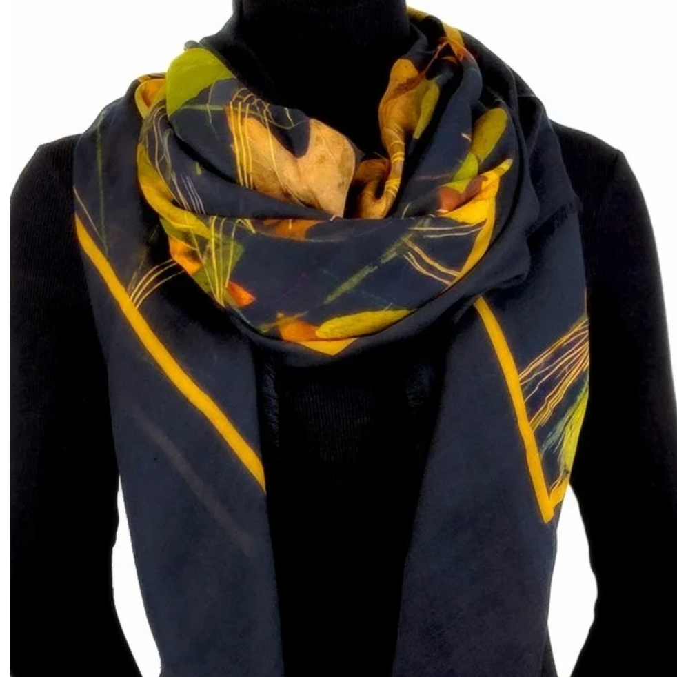 Floral scarf, screenshot August 11, 2025