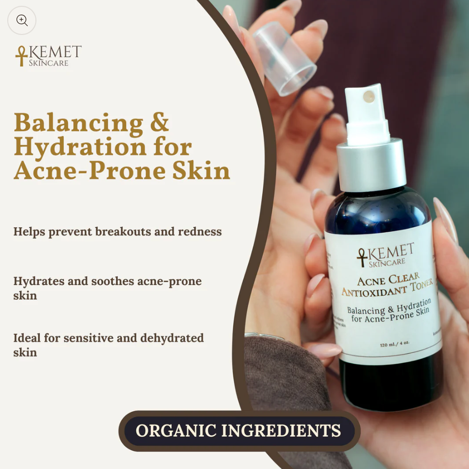 Kemet Skincare Acne Clear antioxidant toner for acne-prone skin