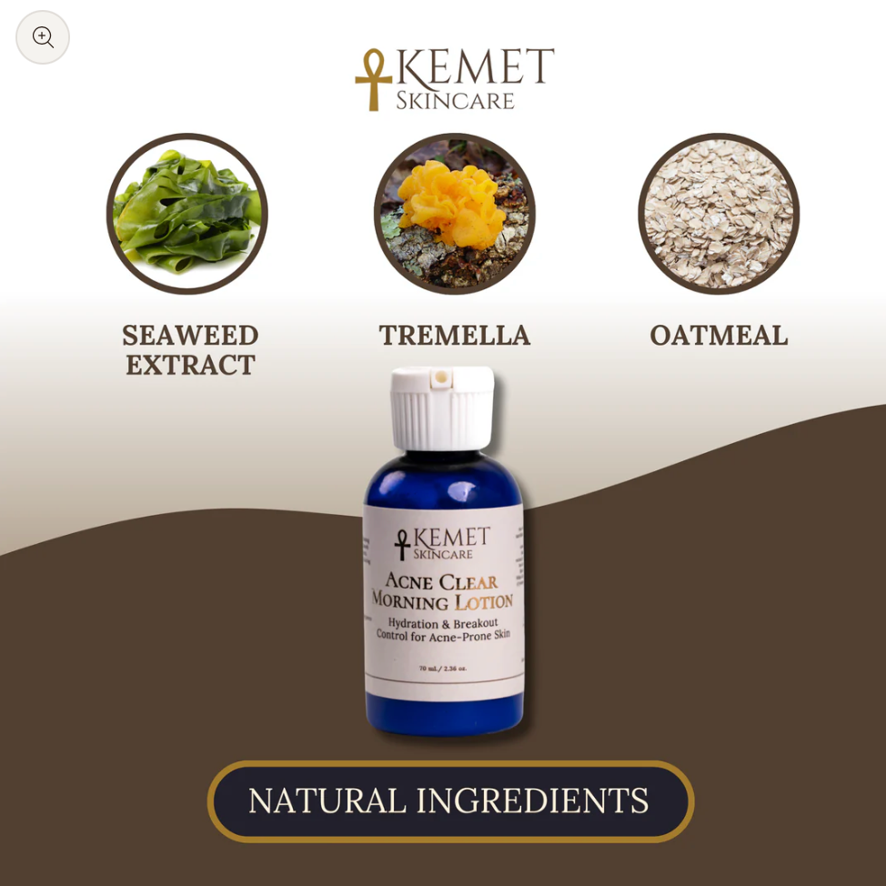 Kemet Skincare Acne Clear Lotion with Natural Ingredients - Screenshot...