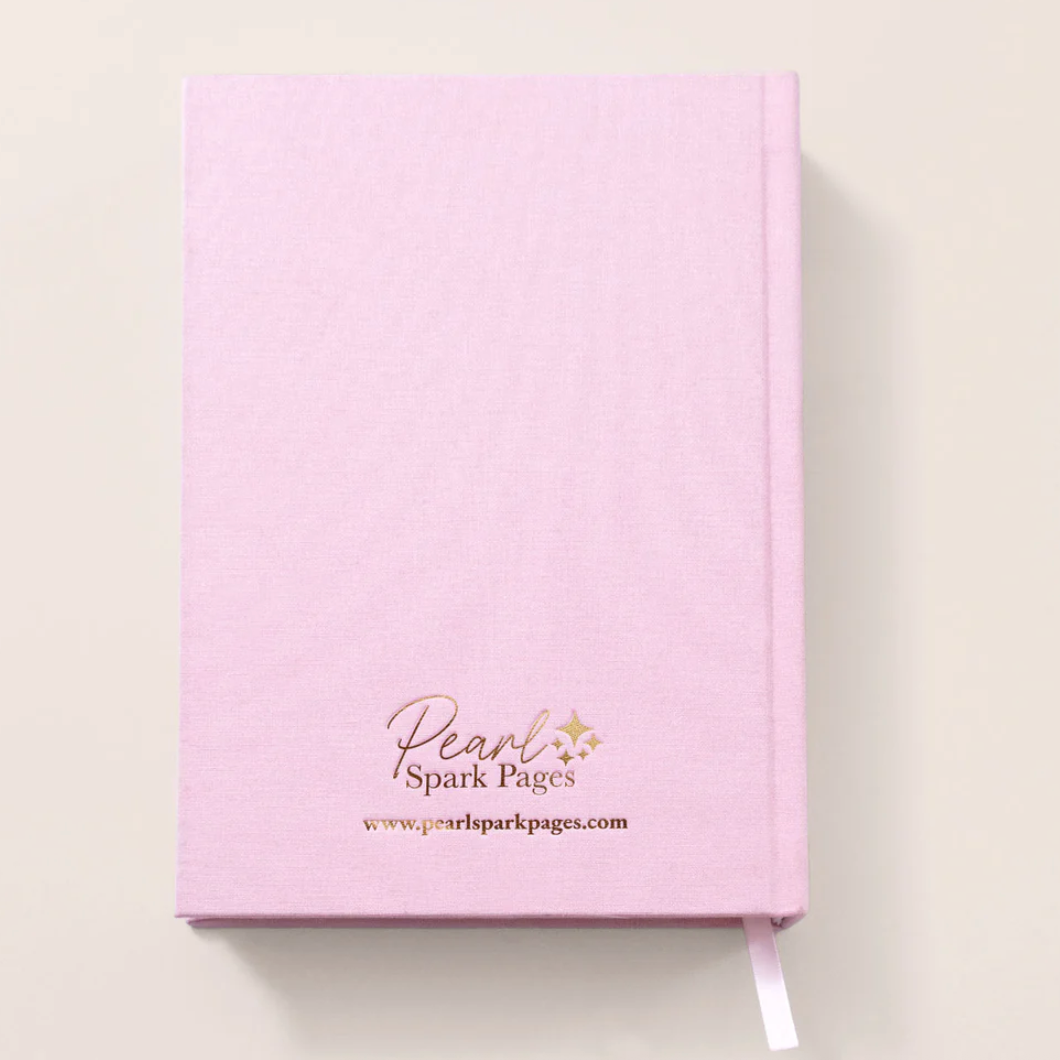 Pink Pearl Spark Pages journal back cover, August 14 screenshot.