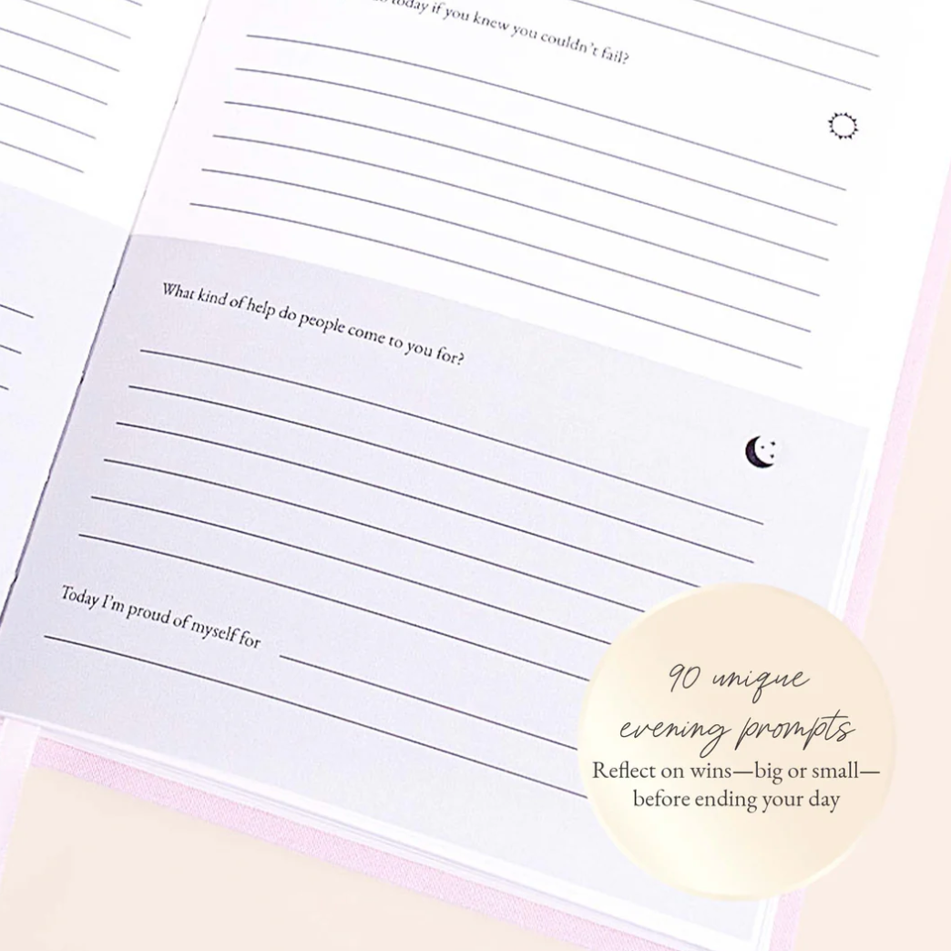 Journal with evening prompts - Screenshot 2025-08-14 at 10.58 AM