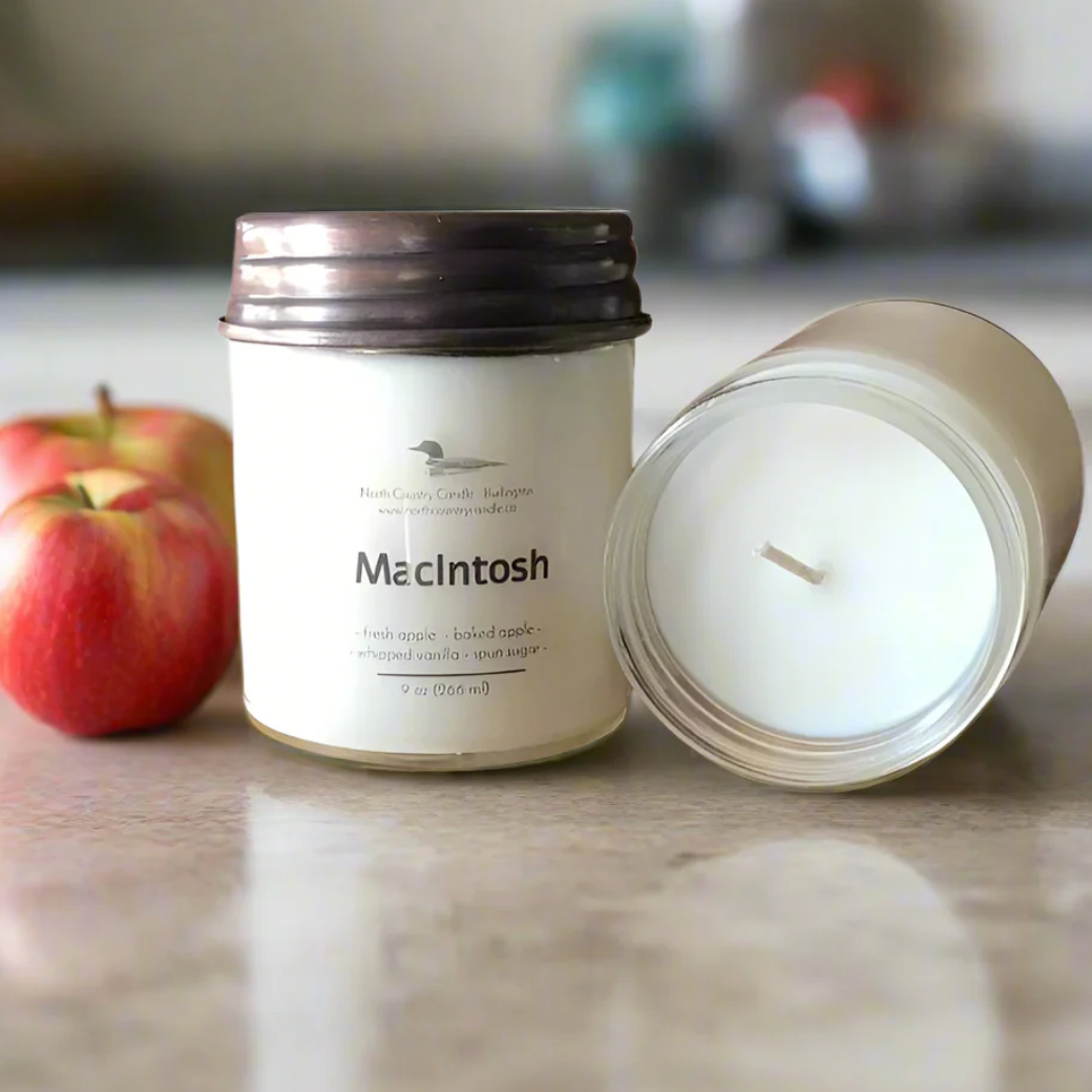 North Country Candle - 9oz MACINTOSH Candle with Copper Lid