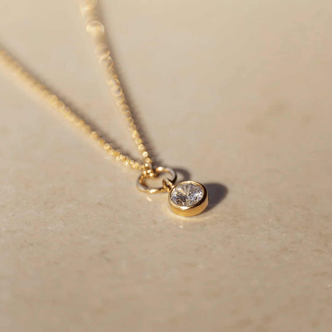 Gold pendant necklace, screenshot August 27, 2025