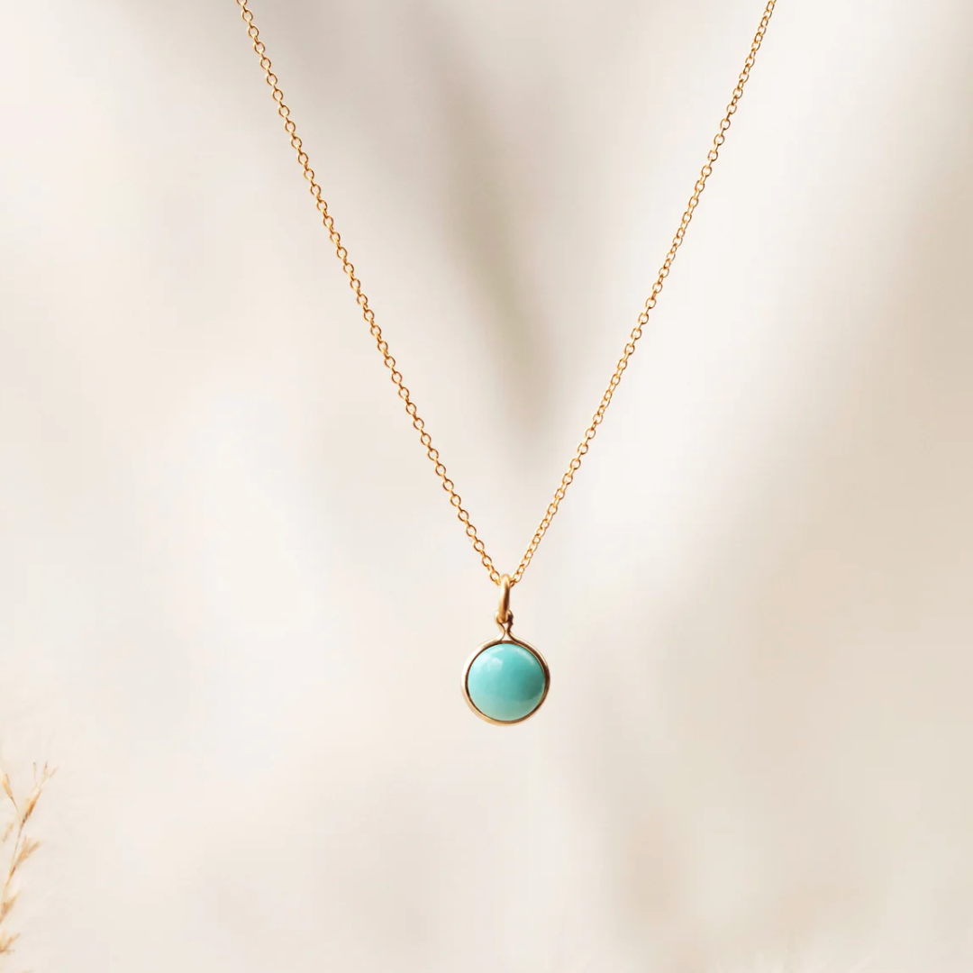 Shiny Soul Creations - Birthstone Necklace TURQUOISE (December)