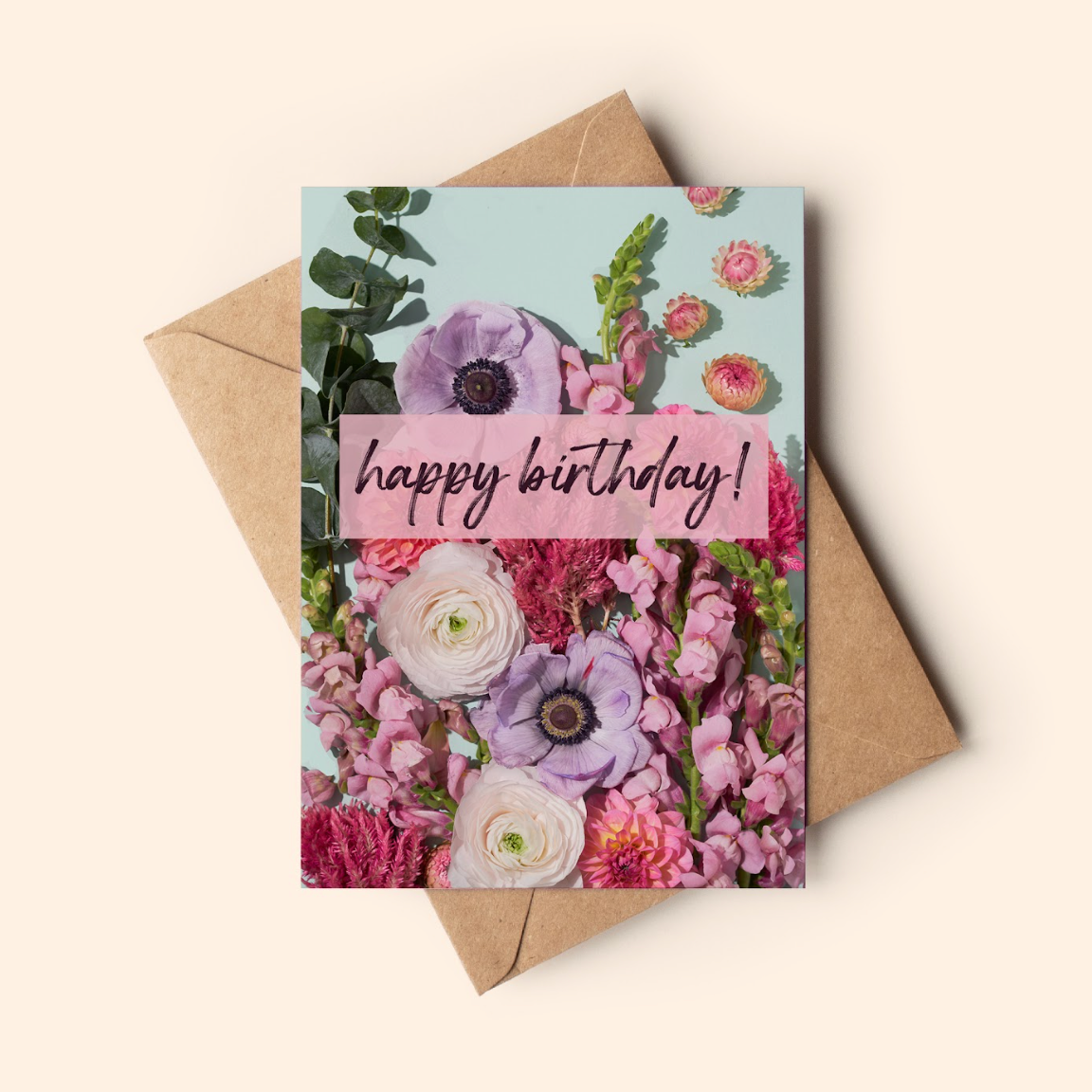 Birthday card with flowers, screenshot from Sep 4, 2025.