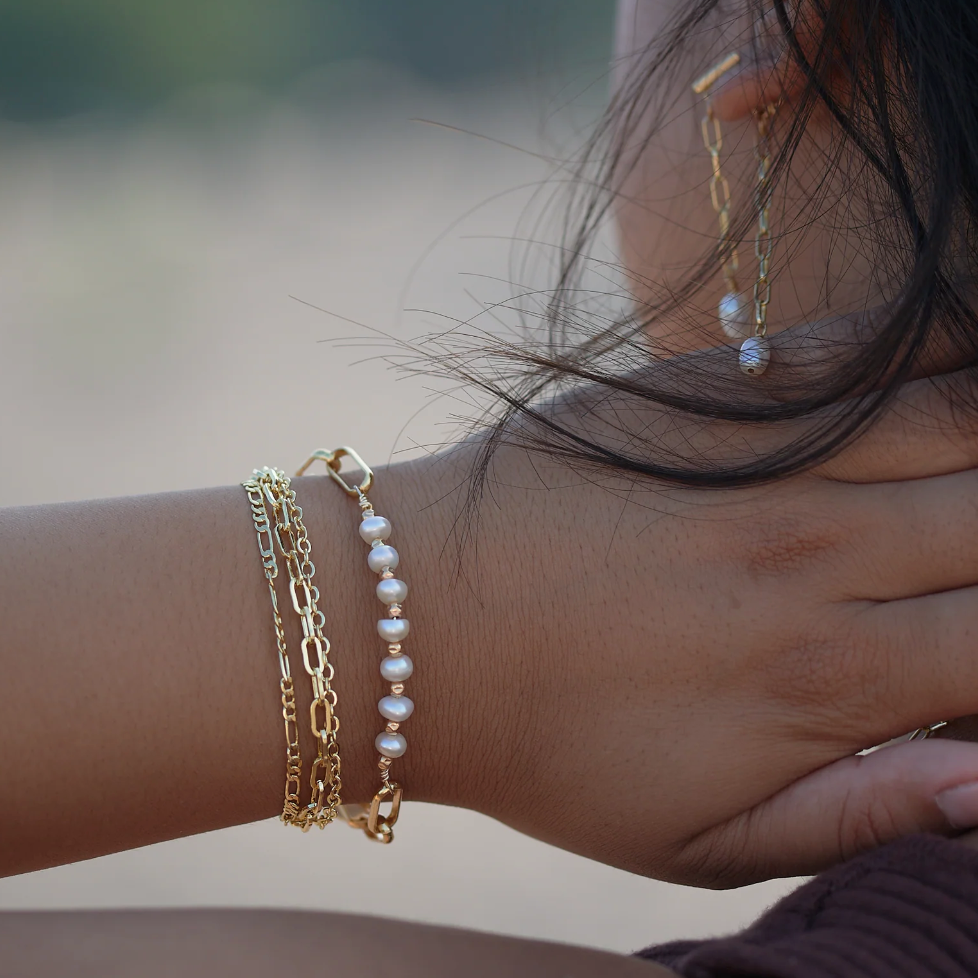 bracelet and earrings, Sept 4, 2025