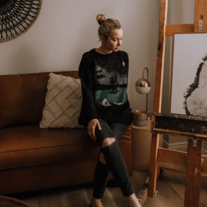 Screenshot of artist at work, Sept 12, 2025