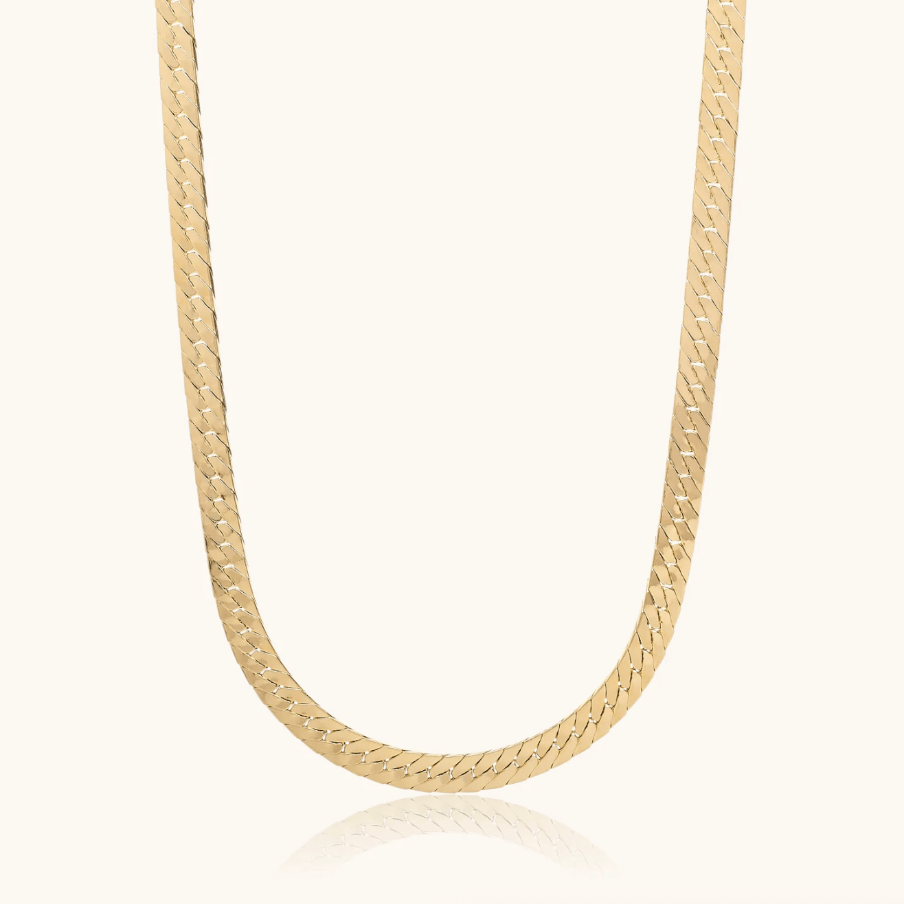 Screenshot of gold herringbone necklace, September 15, 2025.