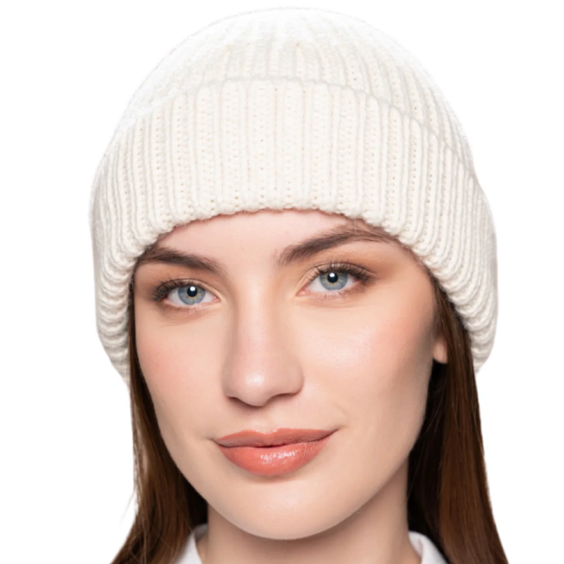 Woman wearing white beanie, screenshot Sept 15, 2025