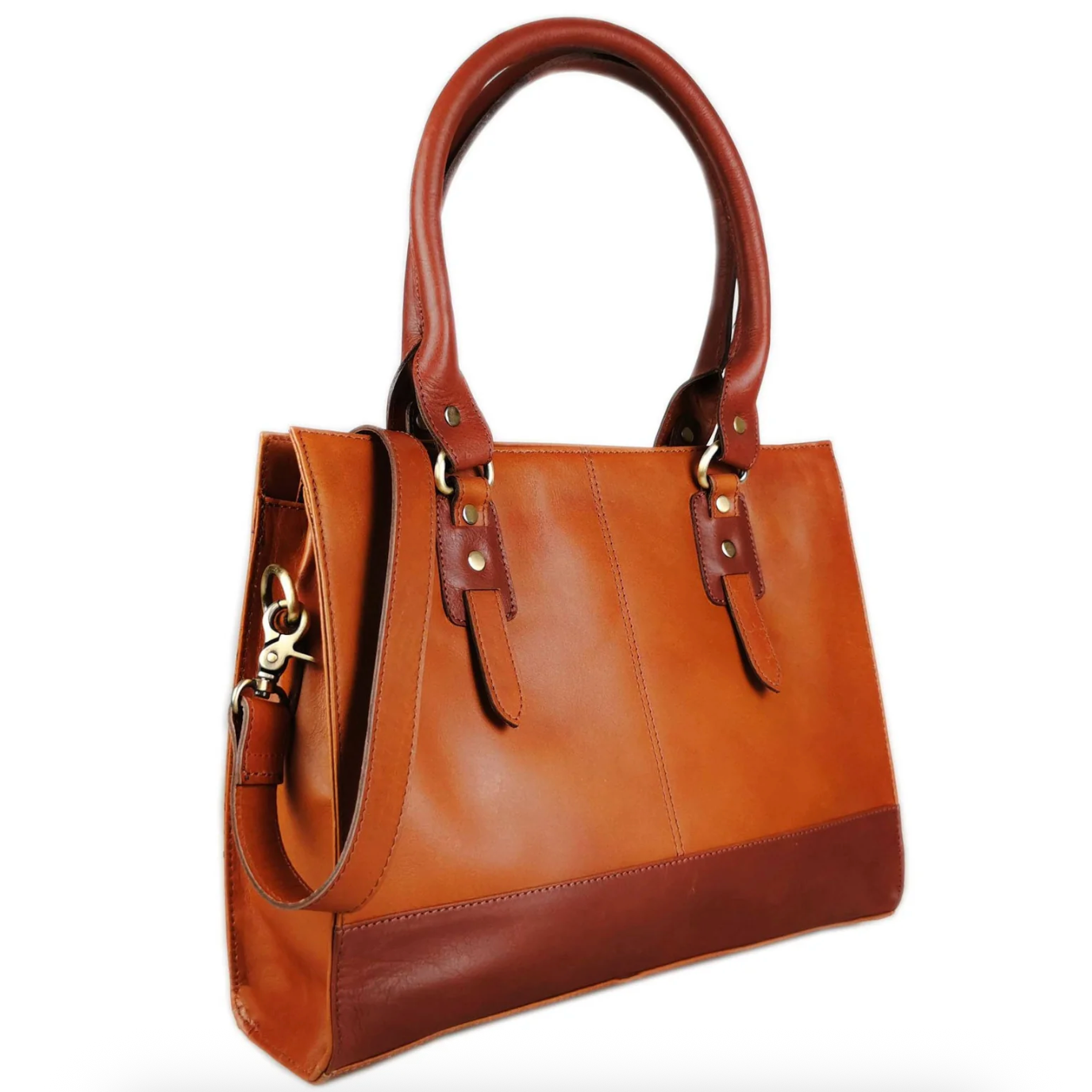 Brown leather handbag, screenshot from Sep 19, 2025.