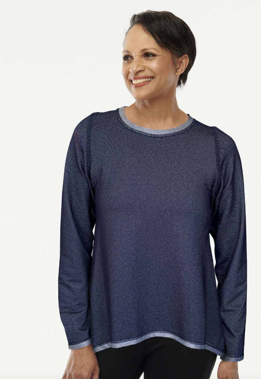 Helene Clarkson Design ORLY Reversible Long Sleeve Top