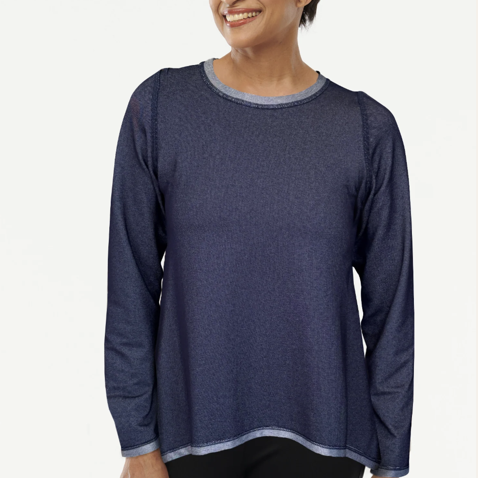 Helene Clarkson Design ORLY Reversible Long Sleeve Top