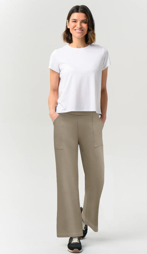 Helene Clarkson Design ANDORRA Ponte Pant with Pockets - Desert