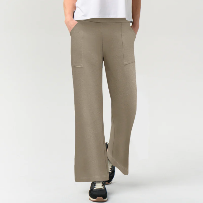 Helene Clarkson Design ANDORRA Ponte Pant with Pockets - Desert