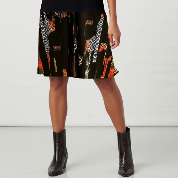 Helene Clarkson Design HALLE Reversible Skirt - Wrinkle Free Jersey Knit