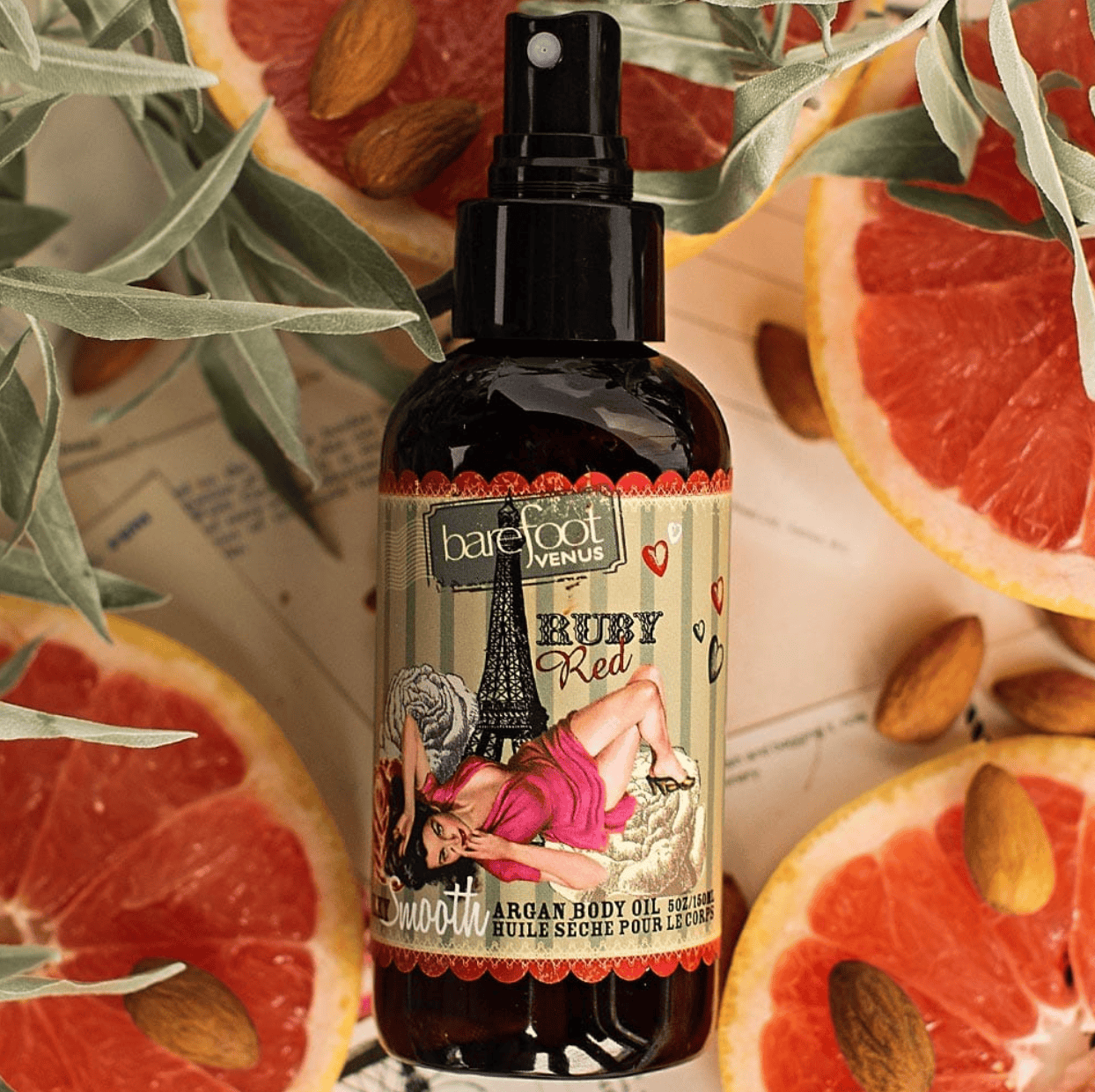 Barefoot Venus RUBY RED Collection - Argan Body Oil