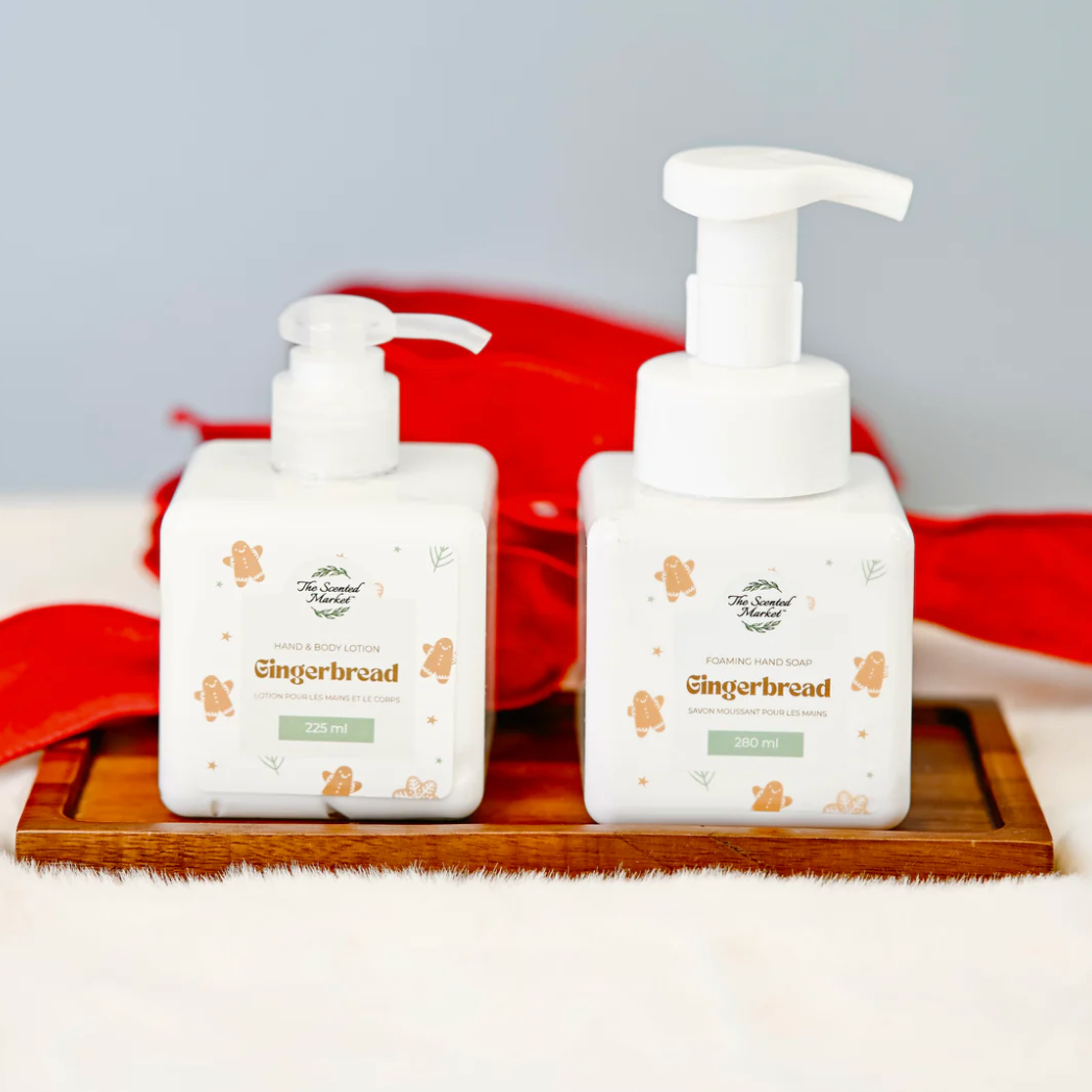 The Scented Market - GINGERBREAD GIFT SET with Foaming Hand Soap & Lotion