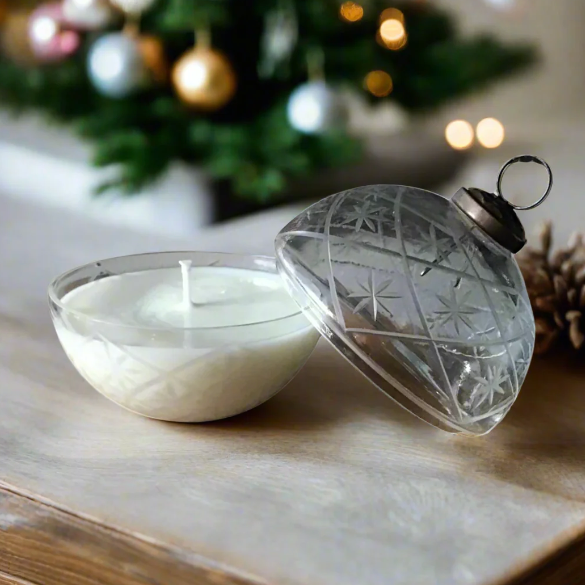 North Country Candle - GLASS ORNAMENT Candle (4")