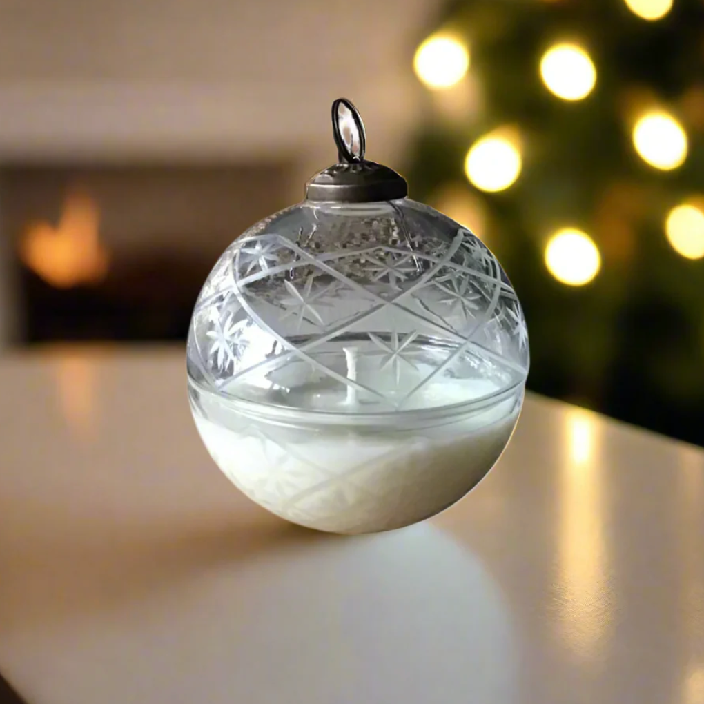 North Country Candle - GLASS ORNAMENT Candle (4")