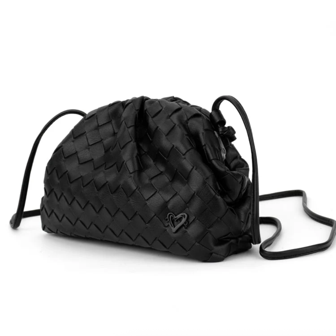 preneLOVE ELGIN Clam Woven Vegan Leather Clutch