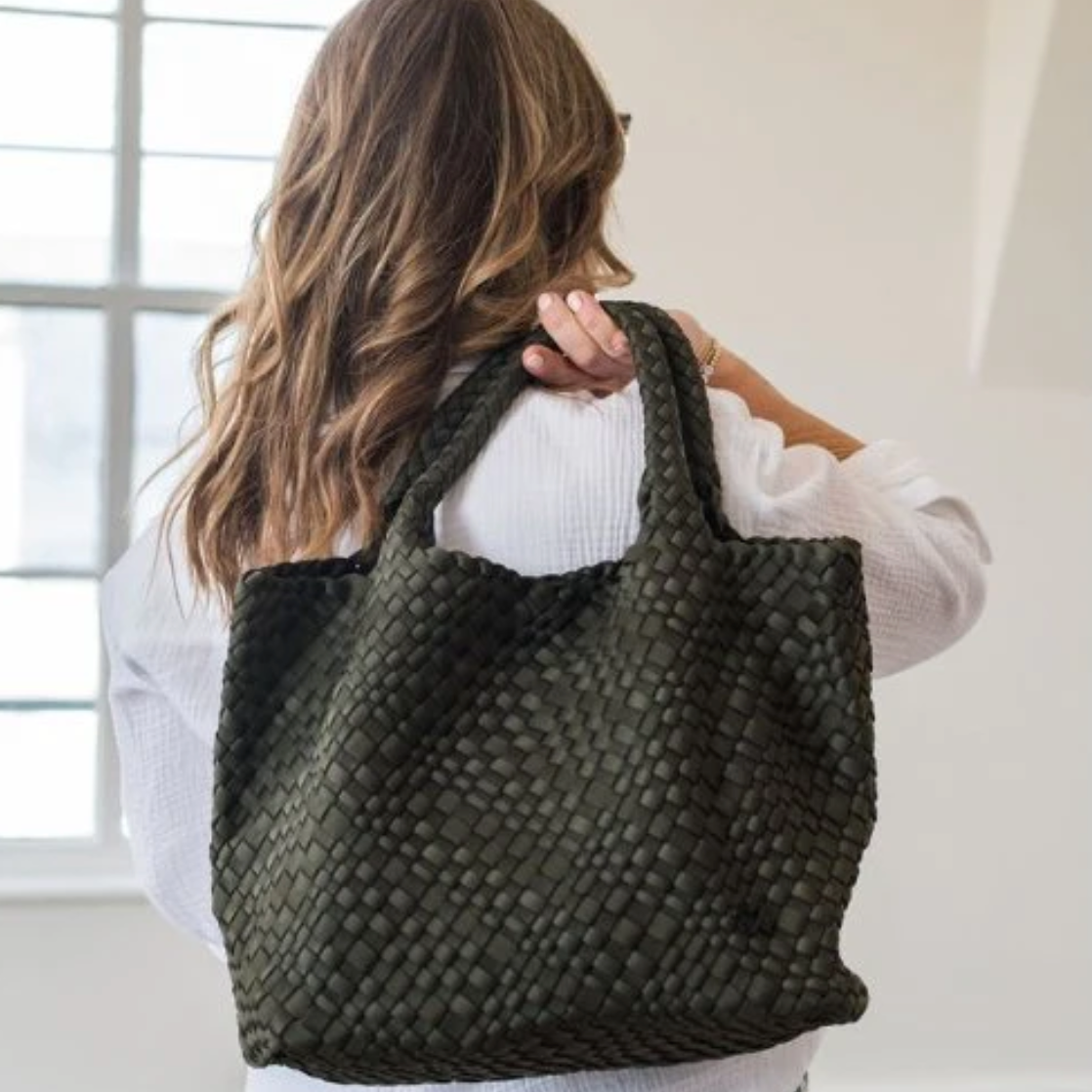 preneLOVE LONDON Large Woven Tote
