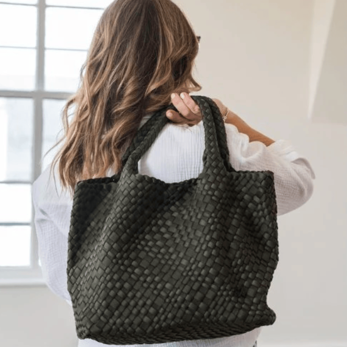 preneLOVE LONDON Large Woven Tote