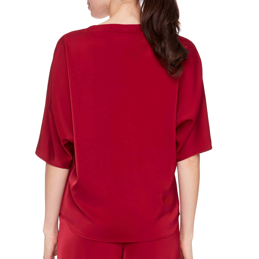 UP! BELIZE Satin V-Neck T-Shirt