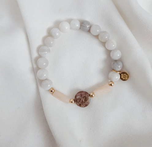 Rock Paper Pretty - Hearth-White Lace Agate