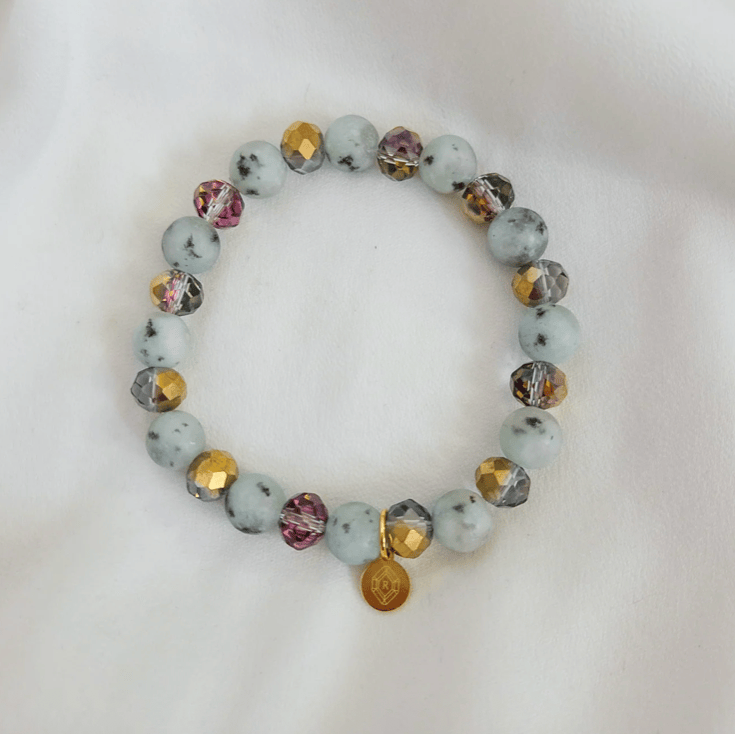 Rock Paper Pretty - Sally Matte Lotus Jasper Bracelet