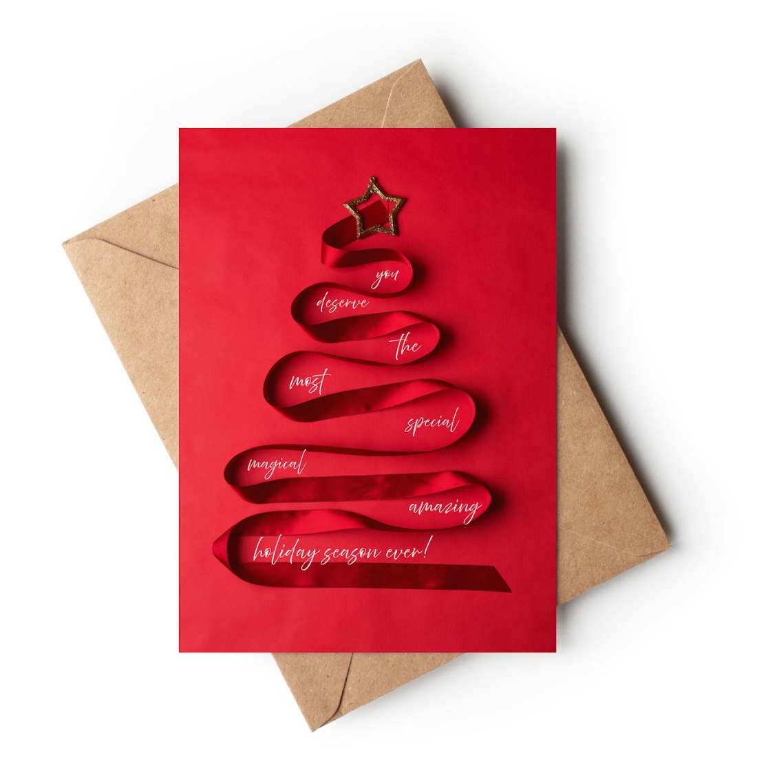 Still Wild - Holiday Greeting Card RIBBON TREE