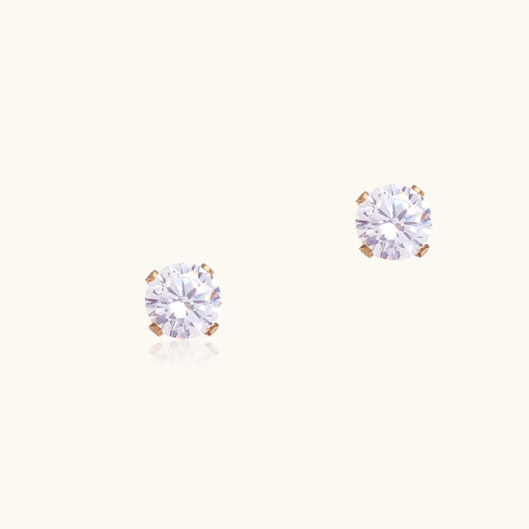 Olaeda - CZ Stud Earrings (14k Gold Filled)