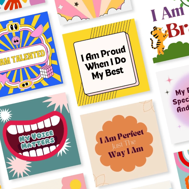 PleaseNotes "Building Blocks" Kids Affirmation Card Deck