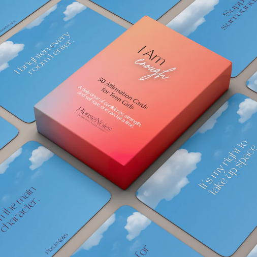 PleaseNotes "I Am Enough" Affirmation Cards for Teen Girls