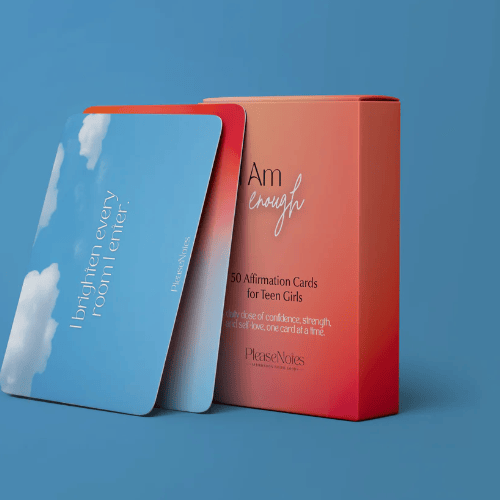 PleaseNotes "I Am Enough" Affirmation Cards for Teen Girls