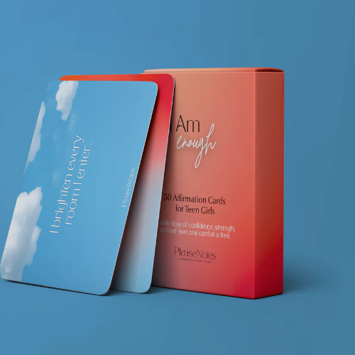 PleaseNotes "I Am Enough" Affirmation Cards for Teen Girls