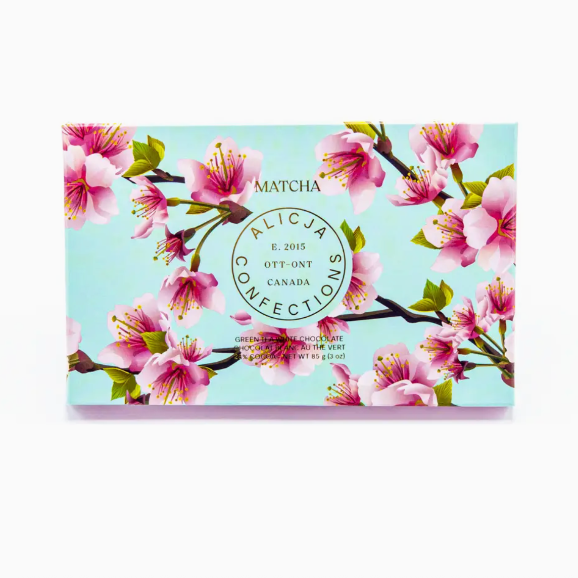 Alicja Confections - Matcha Postcard White Chocolate Bar