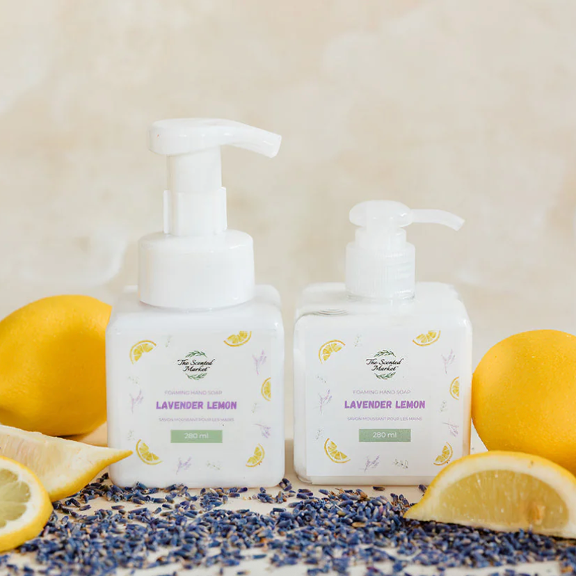 The Scented Market - LEMON LAVENDER Foaming Hand Soap & Lotion Set