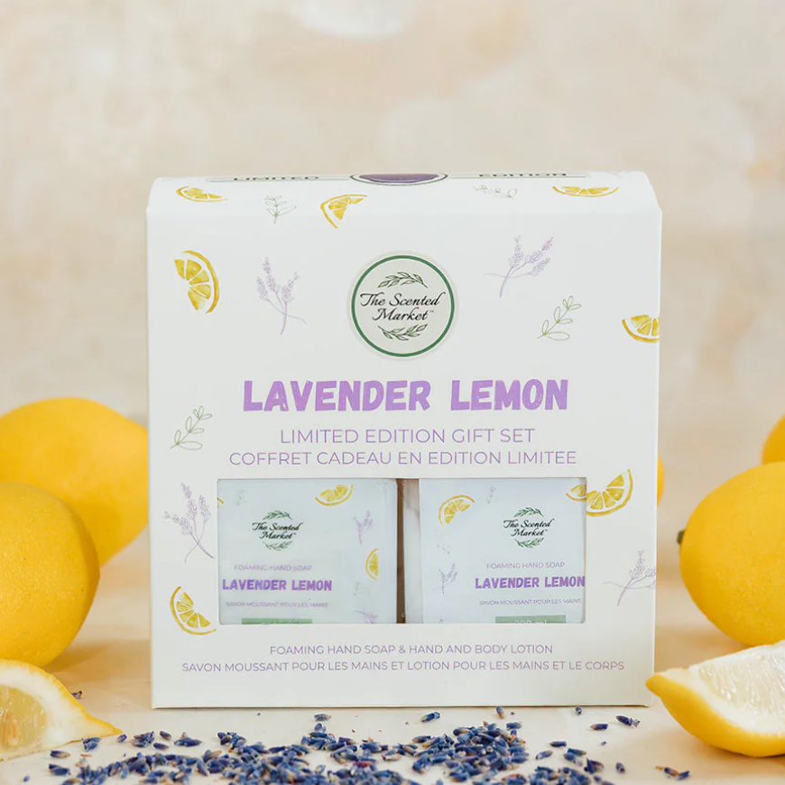 The Scented Market - LEMON LAVENDER Foaming Hand Soap & Lotion Set