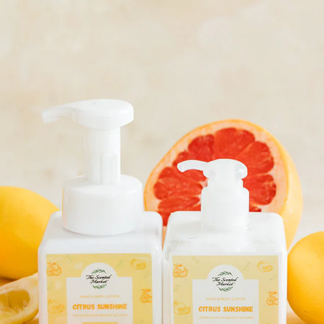 The Scented Market - CITRUS SUNSHINE Foaming Hand Soap & Lotion Set