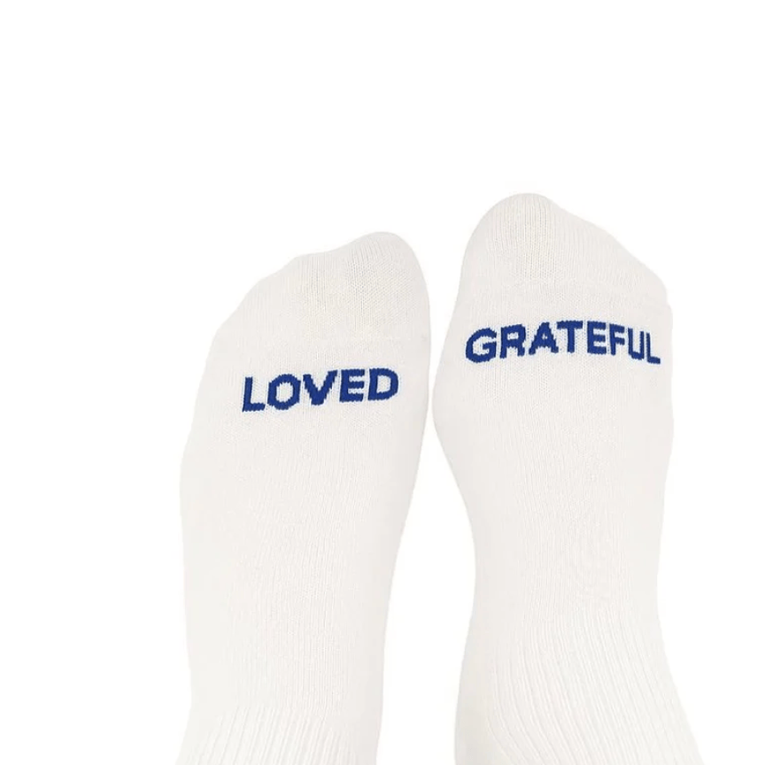 QEO Lifestyle - "Loved/Grateful" Socks