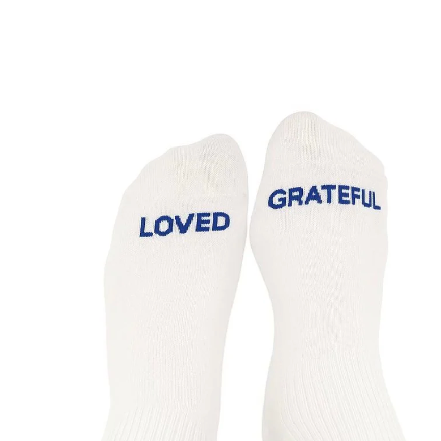 QEO Lifestyle - "Loved/Grateful" Socks