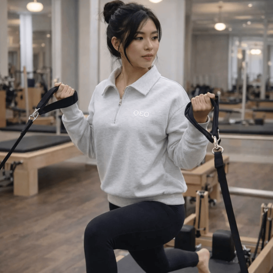 QEO Lifestyle - "I Am Enough" 1/4-Zip Sweater