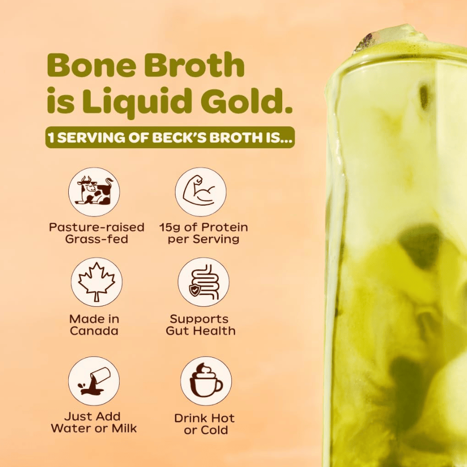 Beck's Broth Protein Matcha Latte